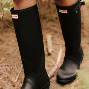 HUNTER Original Tall Matte Black Rain Boots